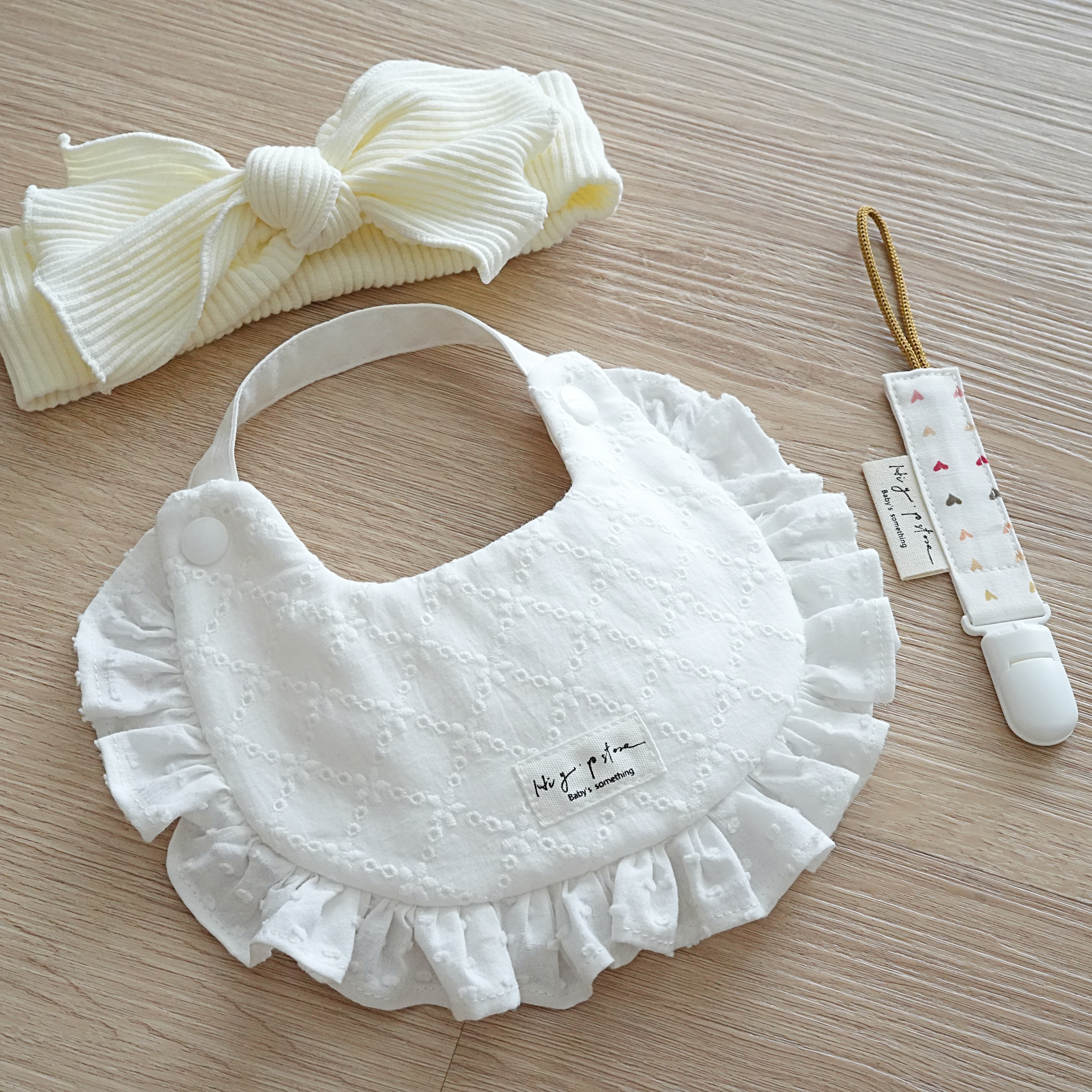 Hi Y.P store-手作圍兜-潔白蕾絲