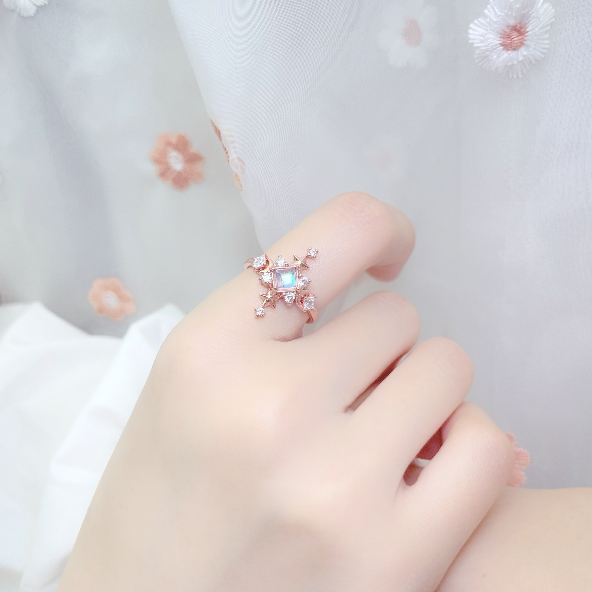 | 925 Silver・Rose Gold・ Glaze Stone  | Paralleled Galaxy | RI0511 |