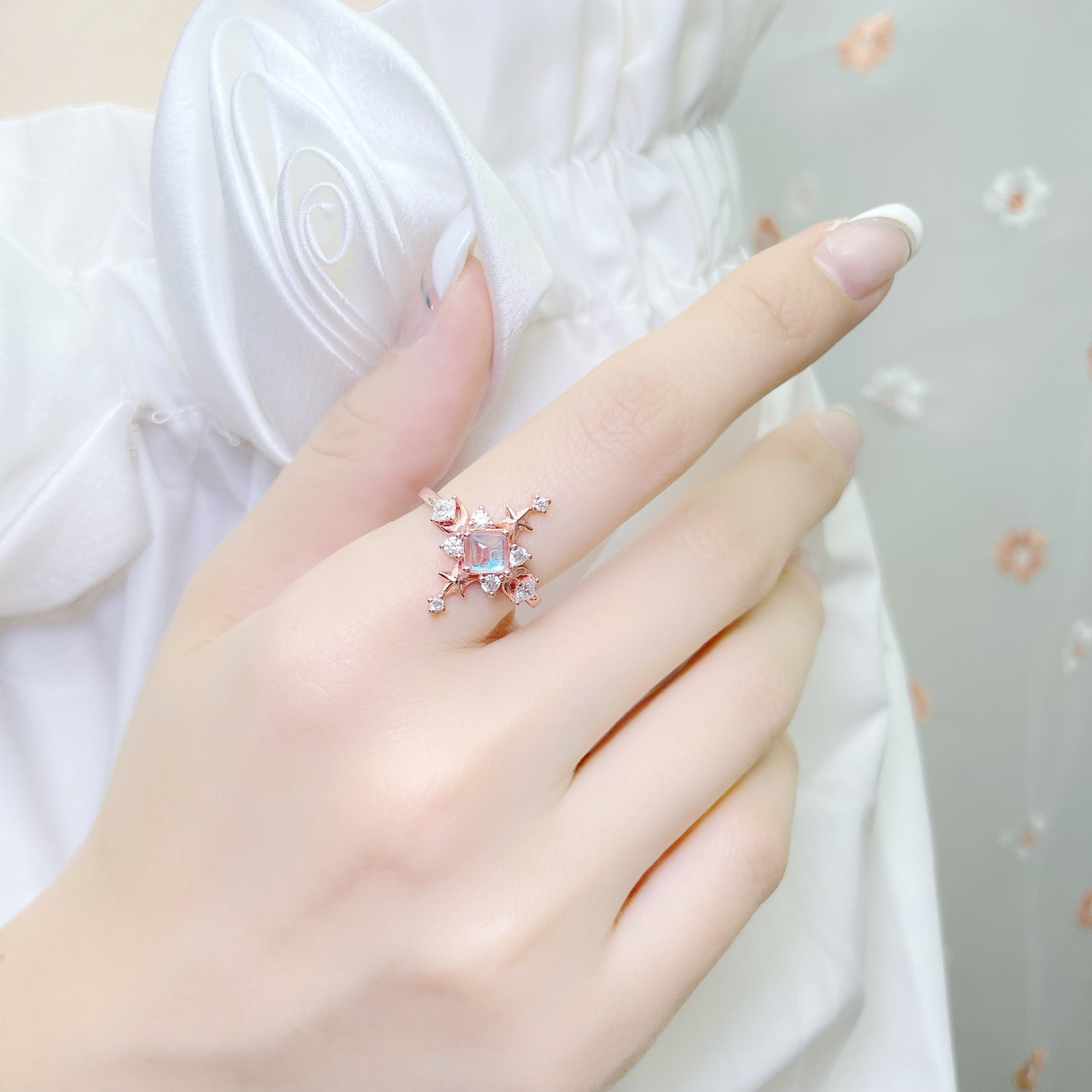 | 925 Silver・Rose Gold・ Glaze Stone  | Paralleled Galaxy | RI0511 |