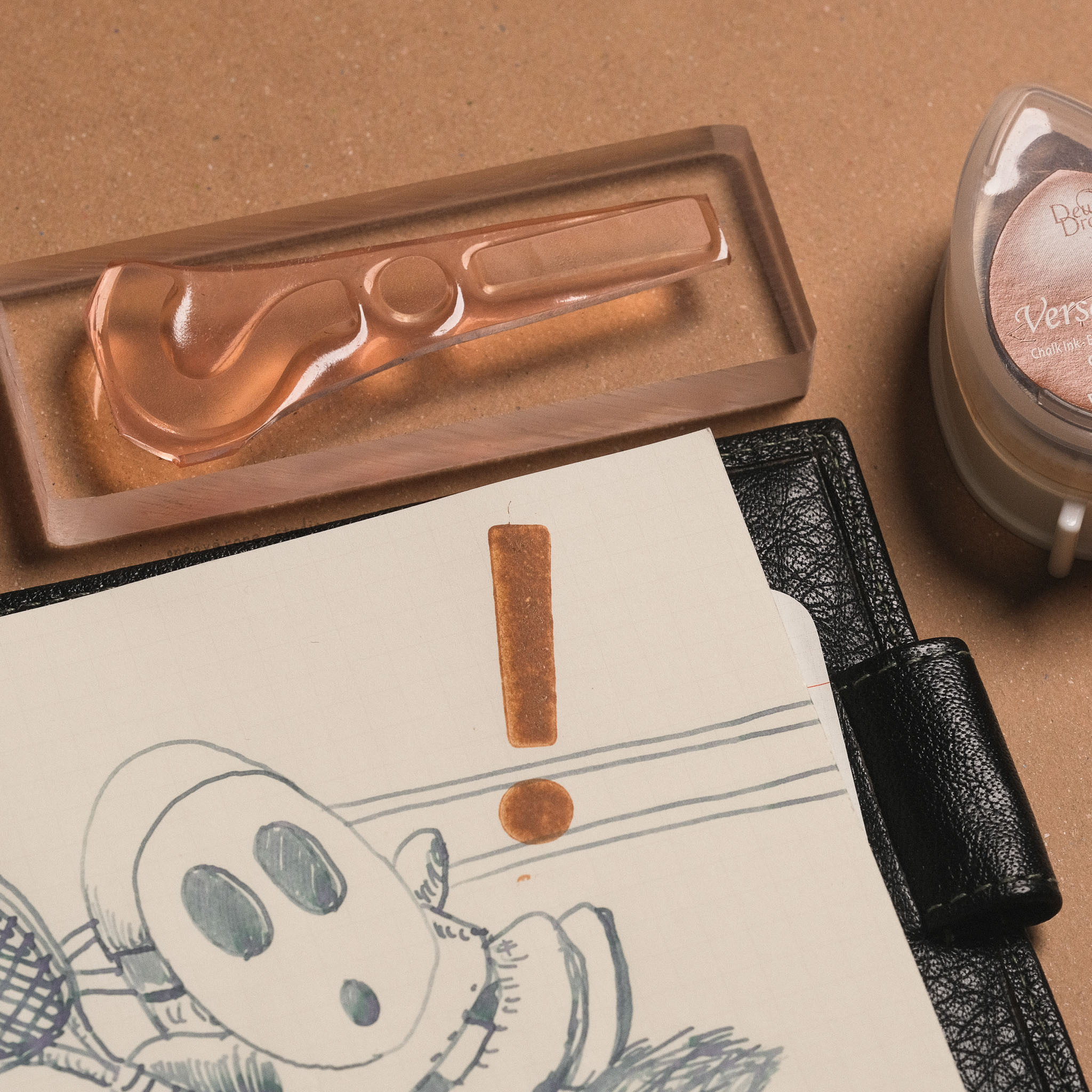 驚嘆號與問號 膠版印章/一分之一工作室/臺灣