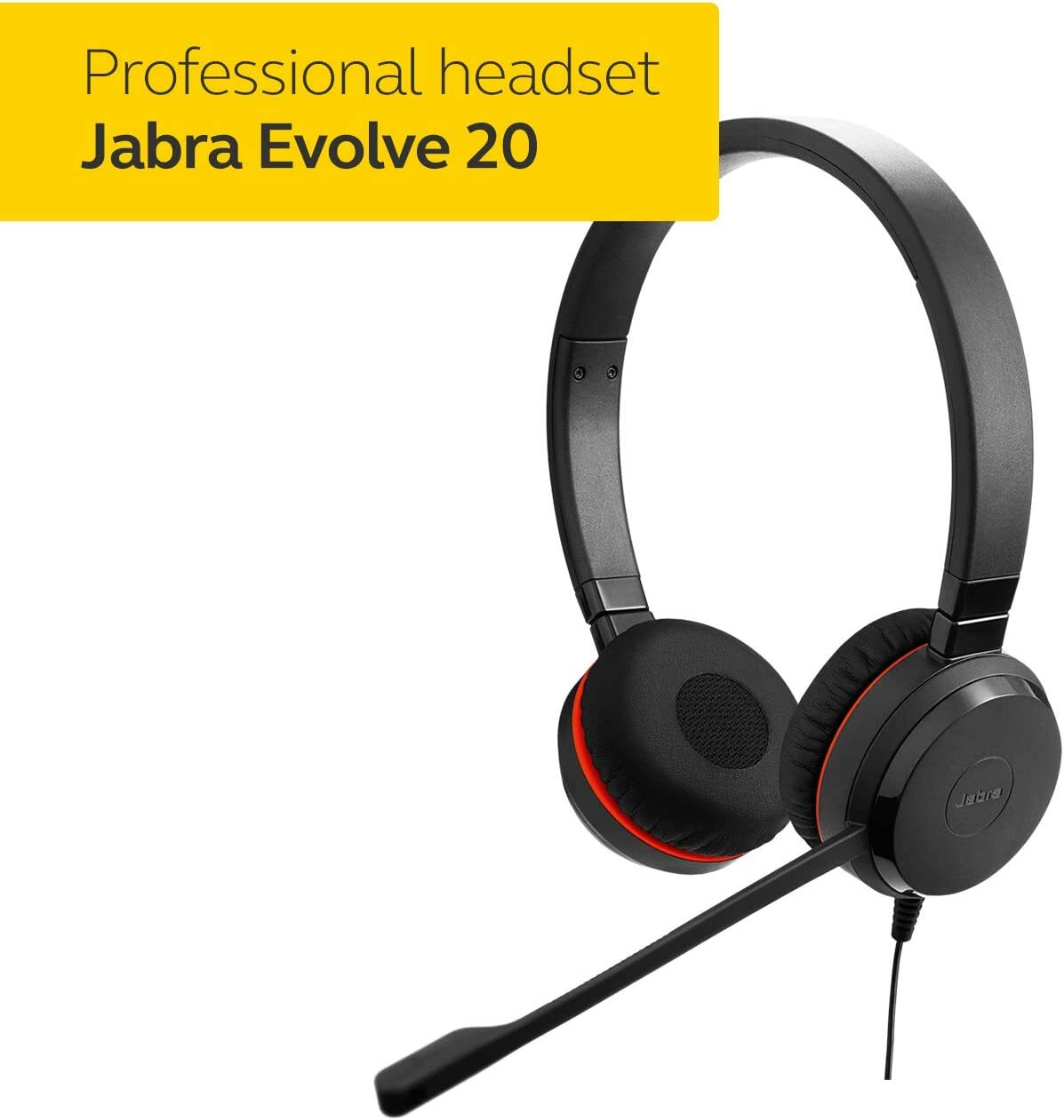 Jabra Evolve 20SE UC/MS Stereo/Mono Black Wireless On Ear Headset (Part No.: 4999-829-489/4999-823-389/4993-829-489/4993-823-389))