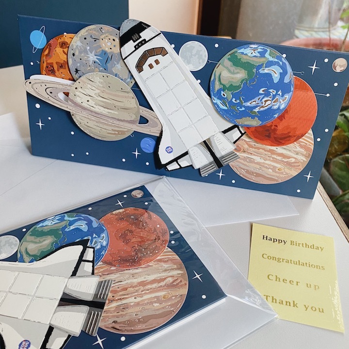 星系與太空船 萬用卡片組｜日本Greeting Life