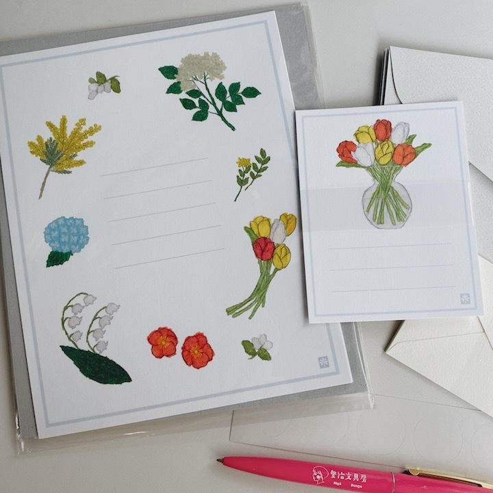 鬱金香 信紙信封組｜日本米津祐介