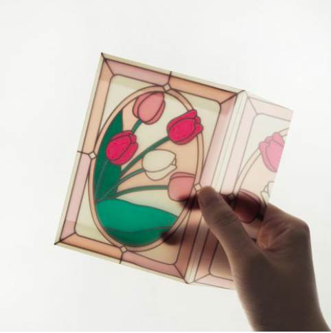 櫻桃 Vetrata彩繪玻璃 生日卡片