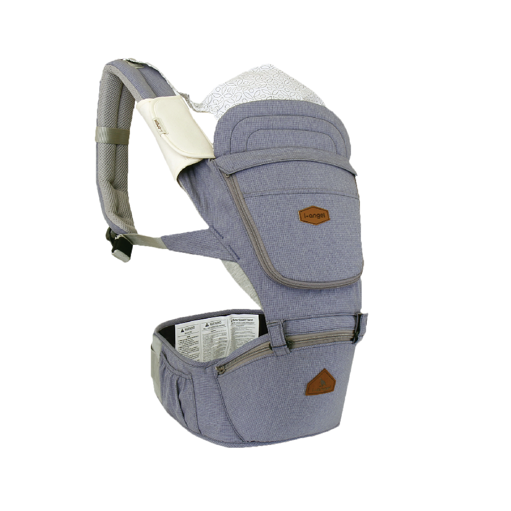 i-angel 2合1 Light 四季型腰櫈揹帶 - 藍色 IA-110-ST