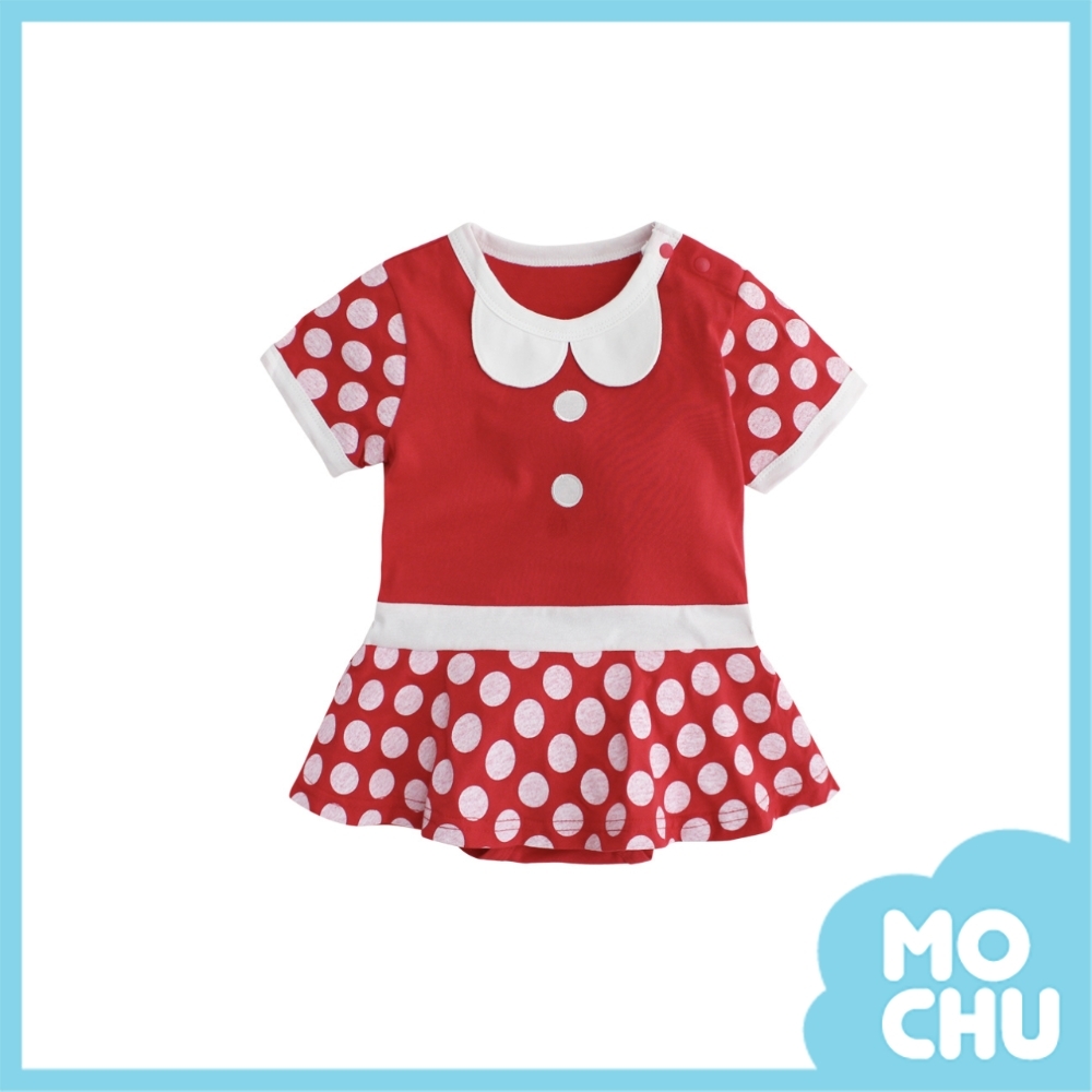 紅色點點包屁衣