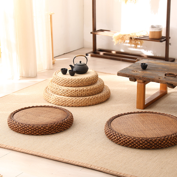 手工藤編涼席坐墊
