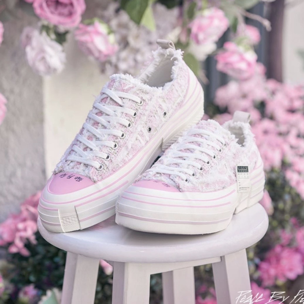 XVESSEL 情人節 白粉解構 低筒 F22X75PW