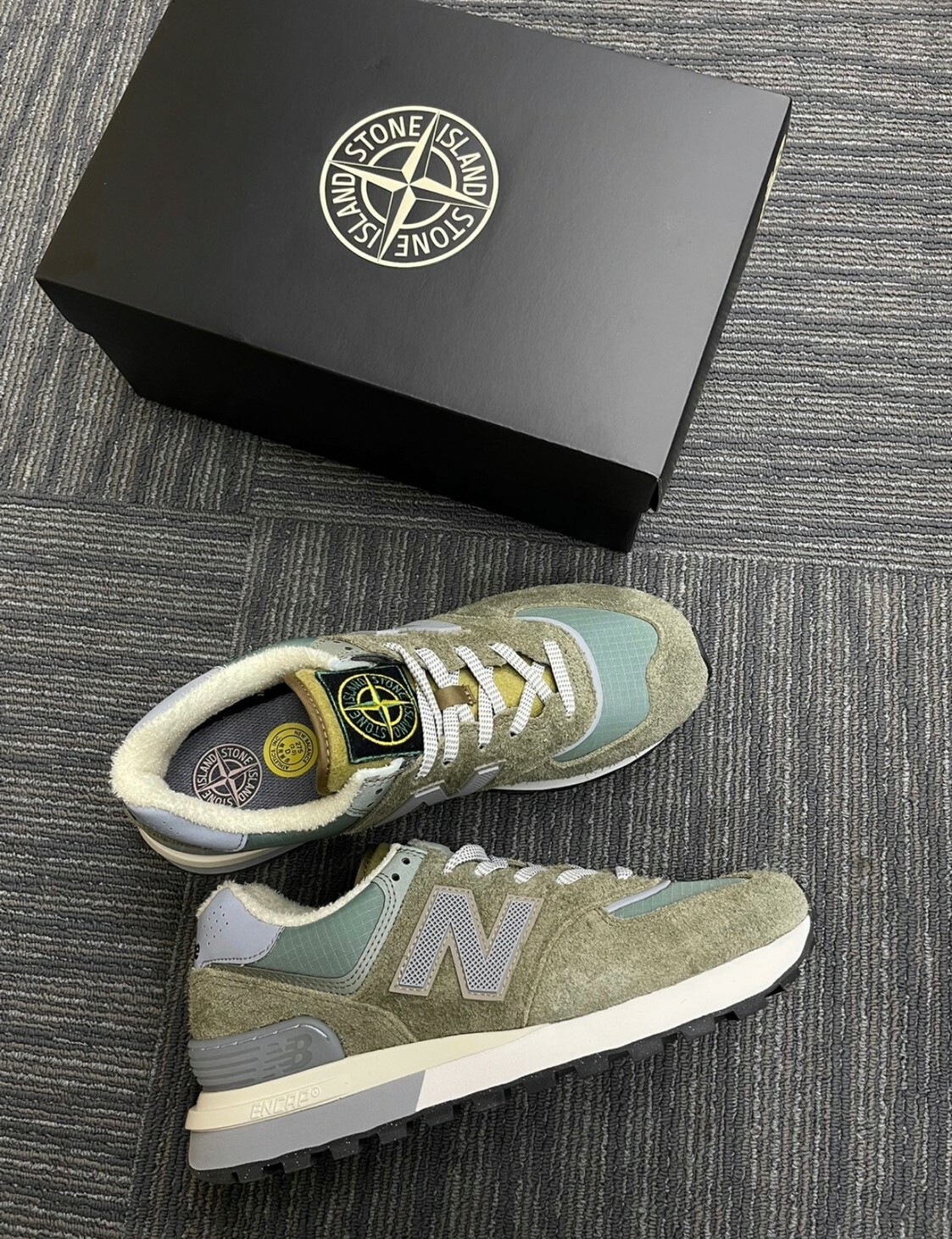 代購 New Balance 574 Legacy 防滑 耐磨 跑步鞋 灰松色 FEB-