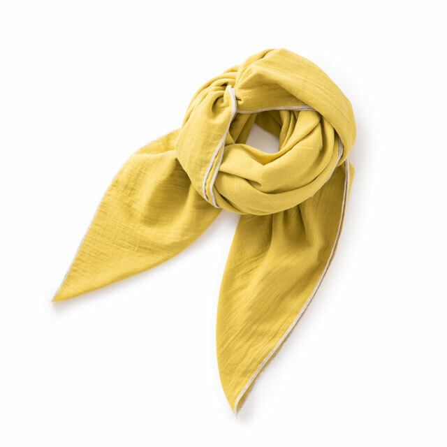 中川政七-四角披肩 黃