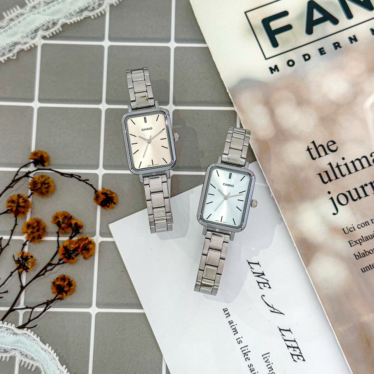 【CASIO 卡西歐】方形質感指針腕錶 LTP-V009D-4E(粉色)/LTP-V009D-2E(銀色) 現代鐘錶