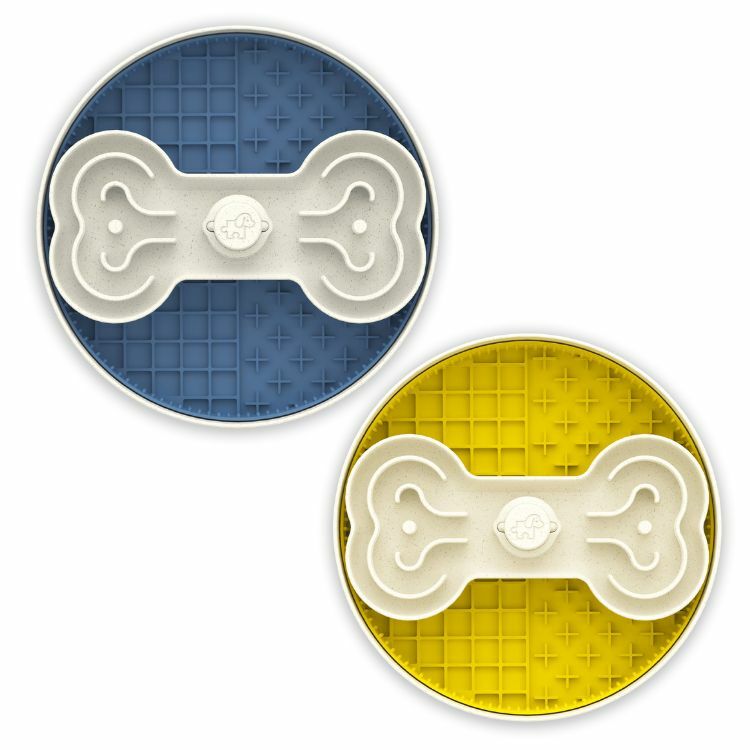 【Puzzle Feeder】旋轉拼圖多功能環保舔食碗組(兩色）