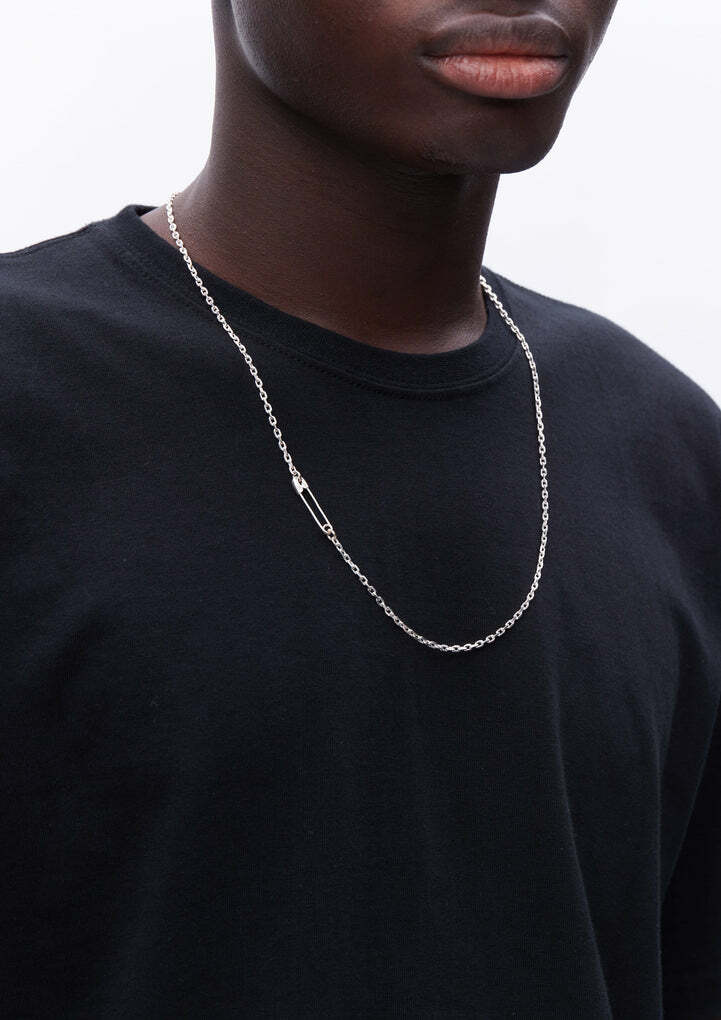 2023SS NEIGHBORHOOD SILVER SAFETY PIN NECKLACE 項鍊