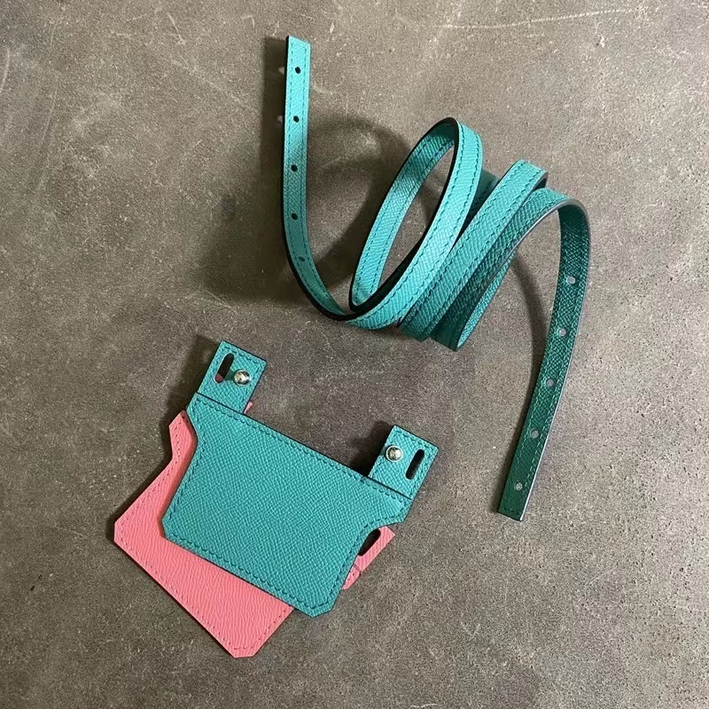 改造h包包constace-slim-斜跨包帶子頭層牛皮epsom大象灰真皮肩帶