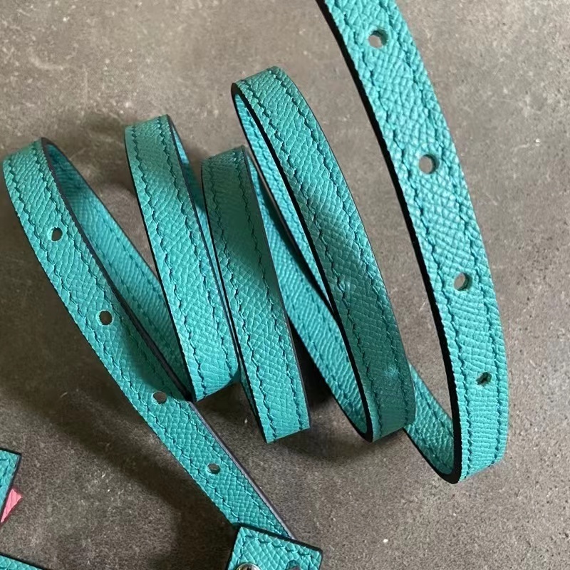 改造h包包constace-slim-斜跨包帶子頭層牛皮epsom大象灰真皮肩帶