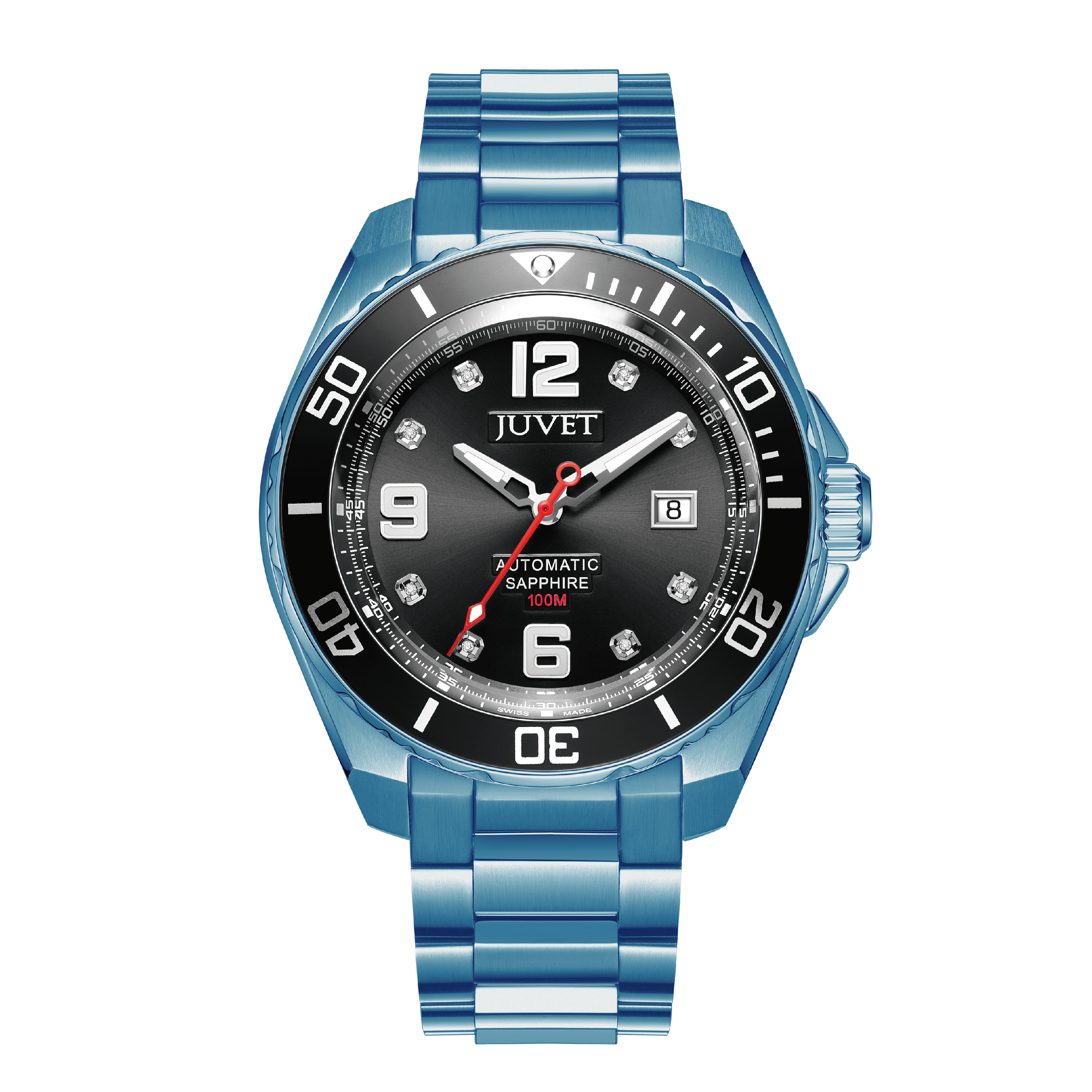 JUVET JV3022 男裝潛水錶 機械錶 藍黑色