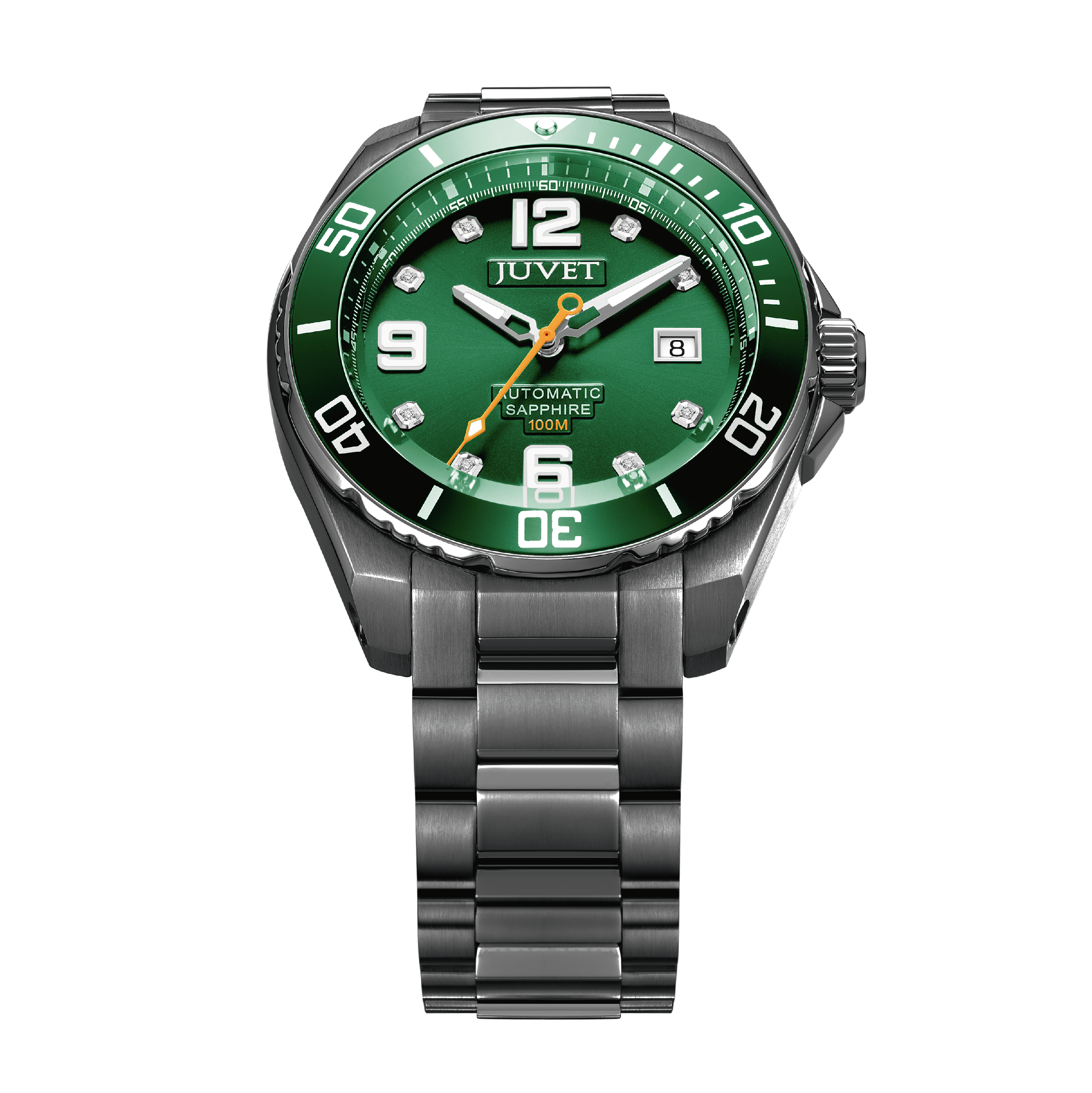 JUVET JV3022 男裝潛水錶 機械錶 黑綠水鬼