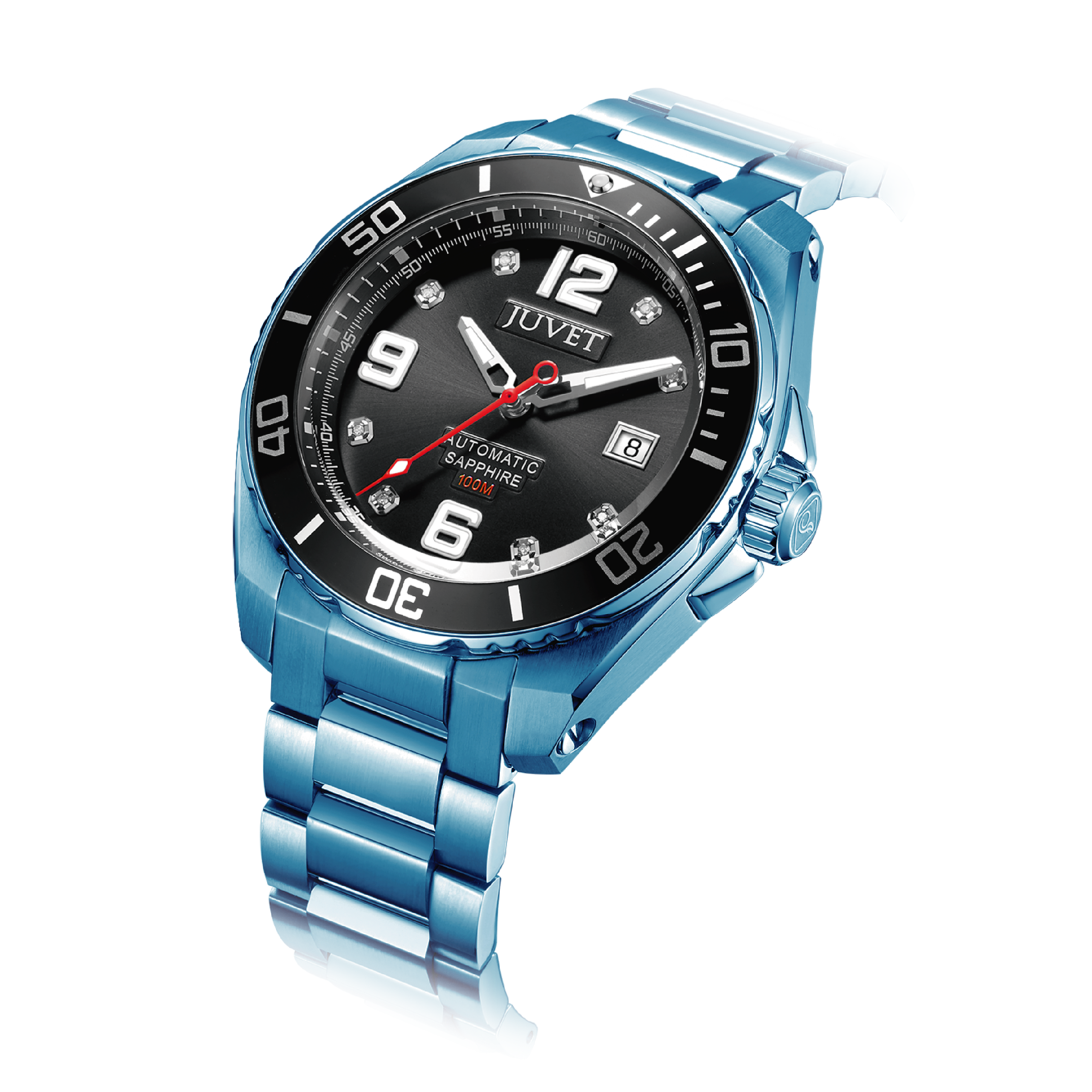 JUVET JV3022 男裝潛水錶 機械錶 藍黑色