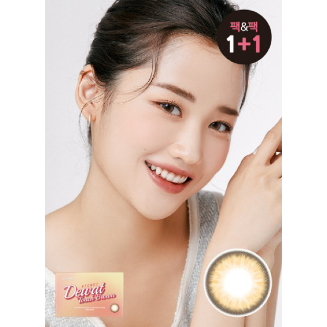 「1+1｣LENSME Secret Dewat #Touch Brown 1month/ 2p