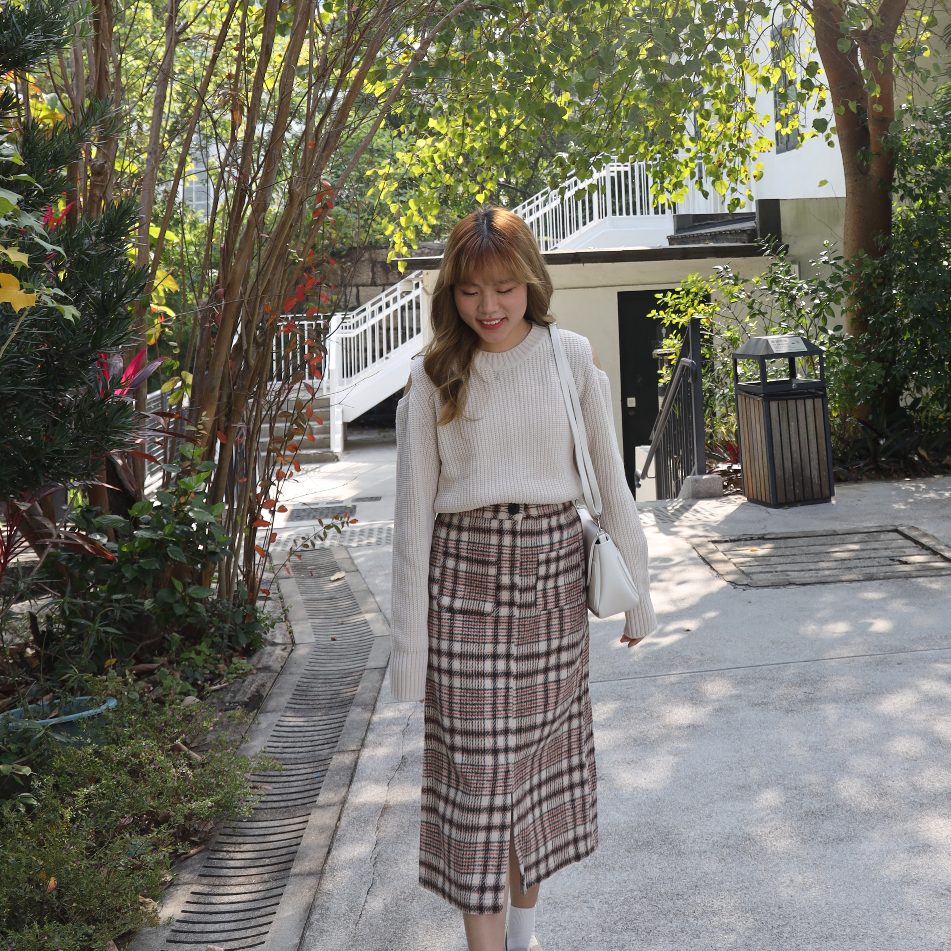 ✨||Top327 ||小露肩針織圓領TOP