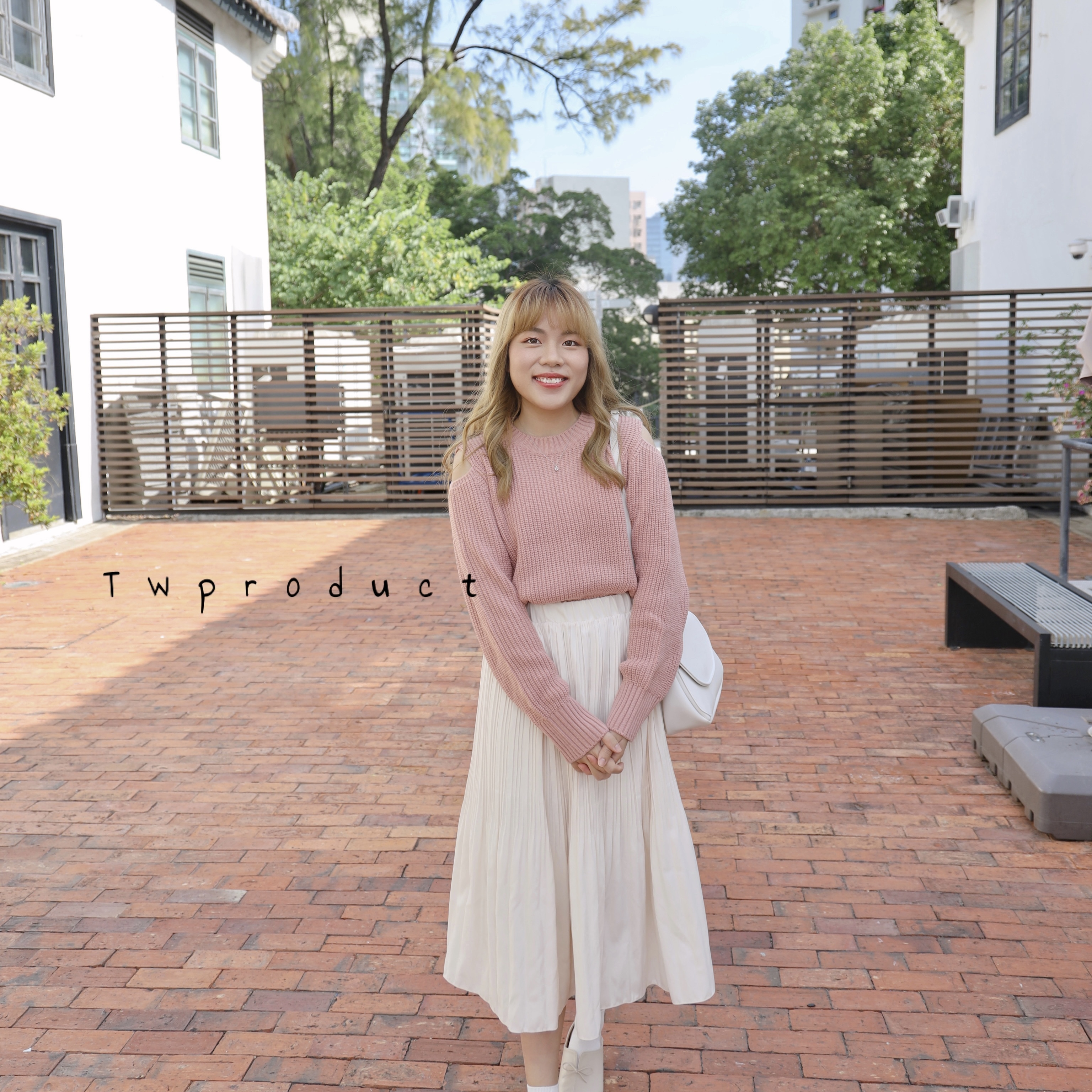 ✨||Top327 ||小露肩針織圓領TOP