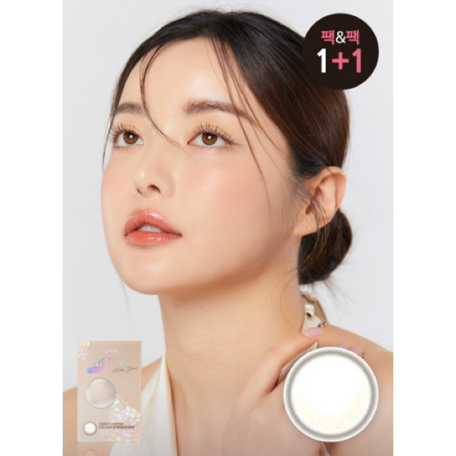 「1+1｣LENSME Eyedew #Hidden Brown 1month/ 2p