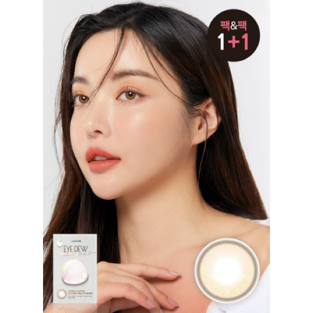 「1+1｣LENSME Eyedew #Toneup Brown 1month/ 2p