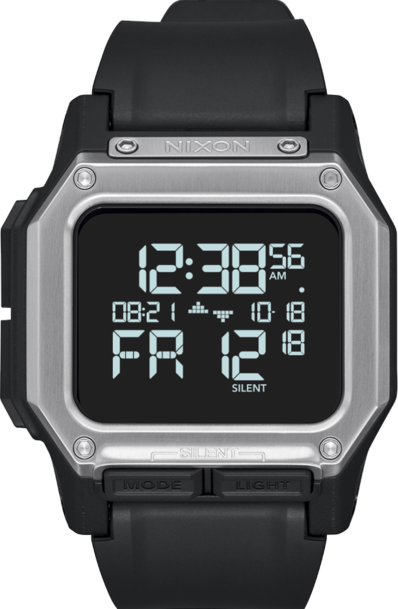 萬年鐘錶 - NIXON 尼克森 衝浪 regulus 電子錶  A1180-180  錶徑46MM