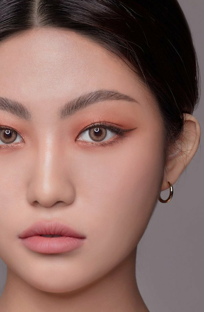 [預訂月拋] Hapa Kristin 1 Month Shocked Kristin Hazel 淺褐色 每月拋棄彩妝隱形眼鏡｜每盒2片