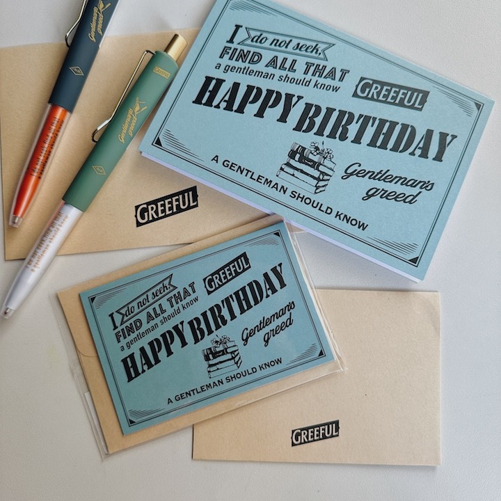 Greeful 美式復古風 賀卡 生日快樂