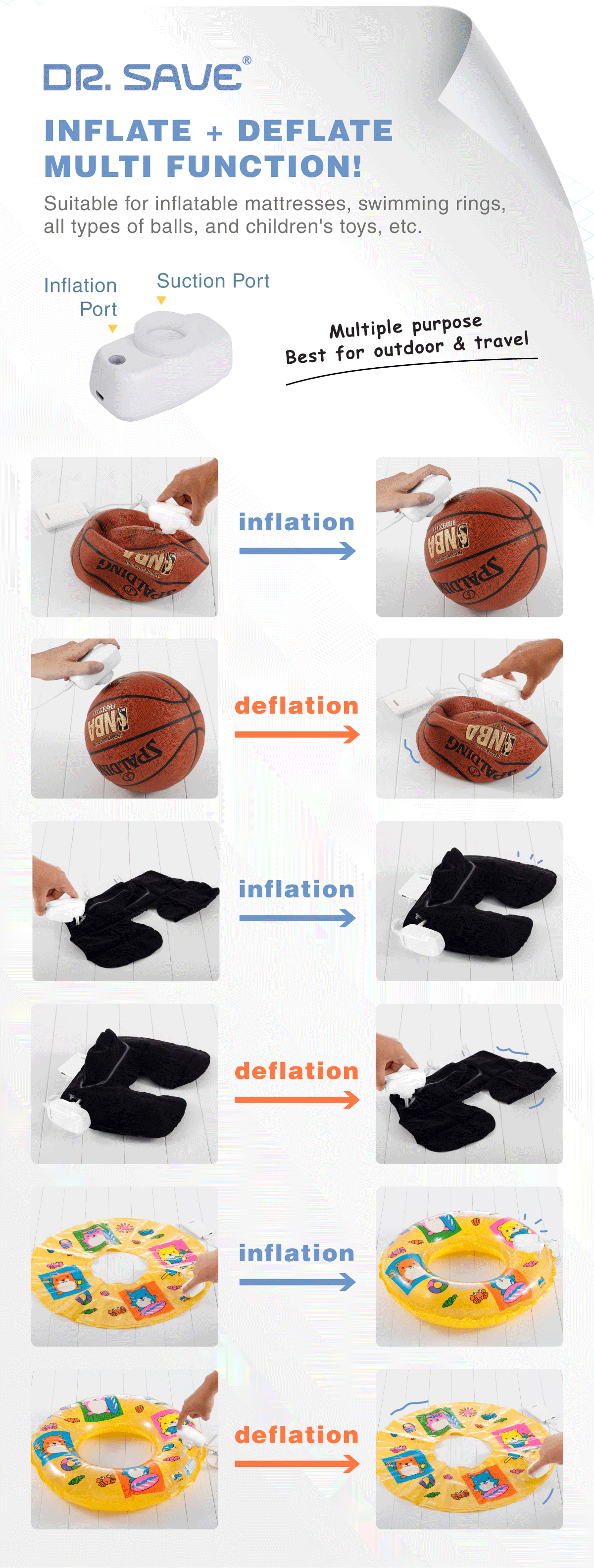 Inflate and deflate function and applications