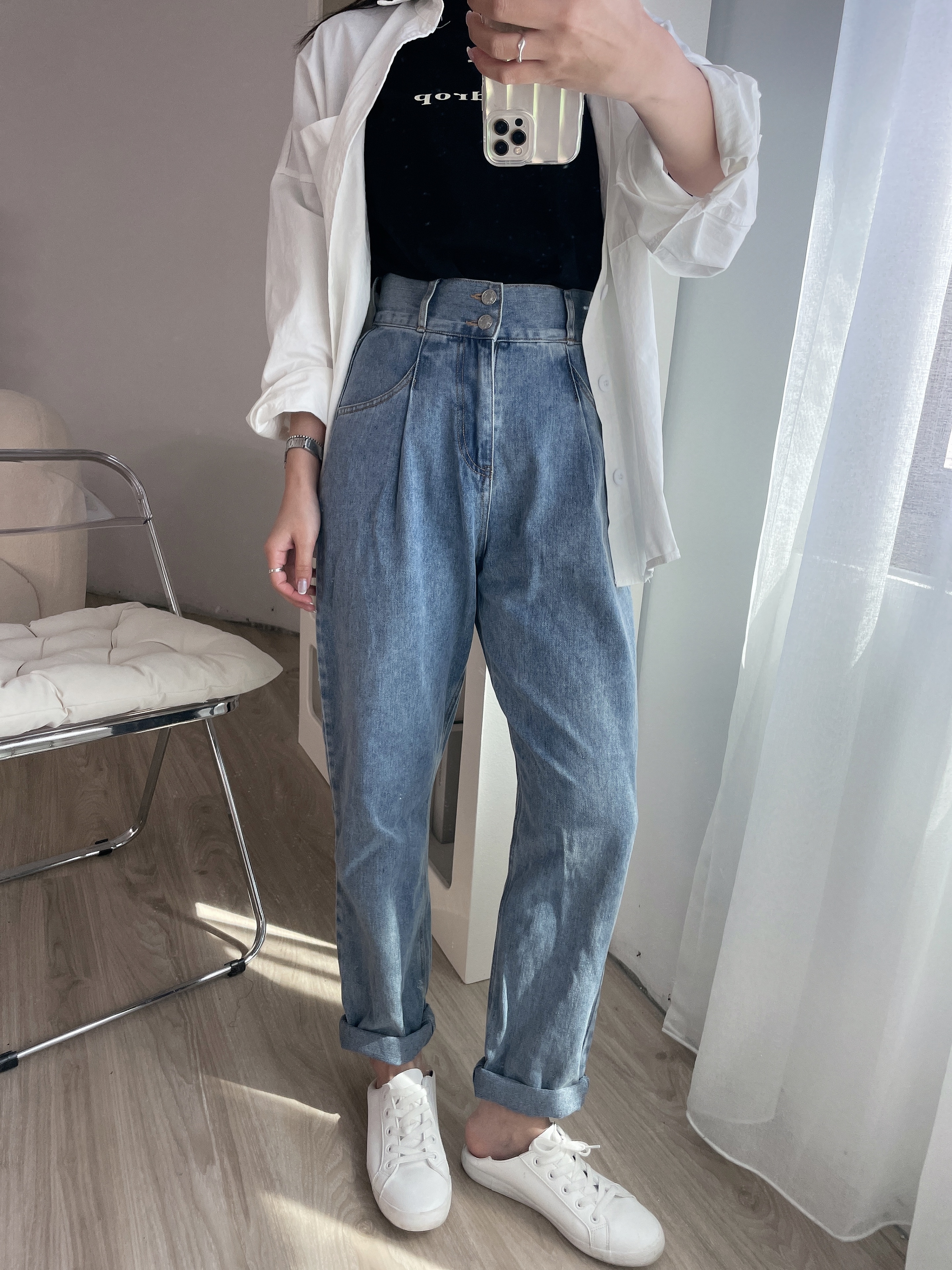 D008 超顯瘦自訂男友褲(現貨)