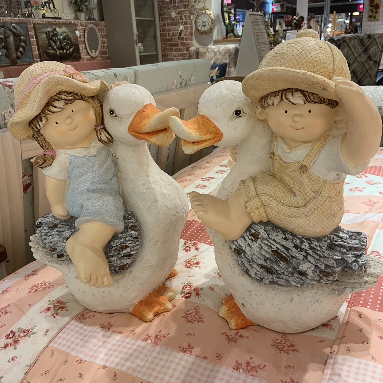 小朋友擺件-騎鴨