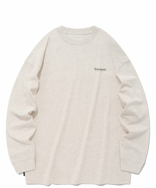 韓國代購 COVERNAT Essential Cool 純棉長袖上衣 黑/白/米 FEB-