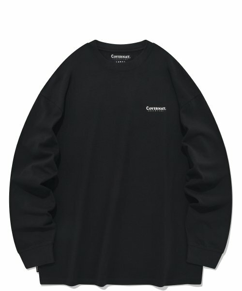 韓國代購 COVERNAT Essential Cool 純棉長袖上衣 黑/白/米 FEB-