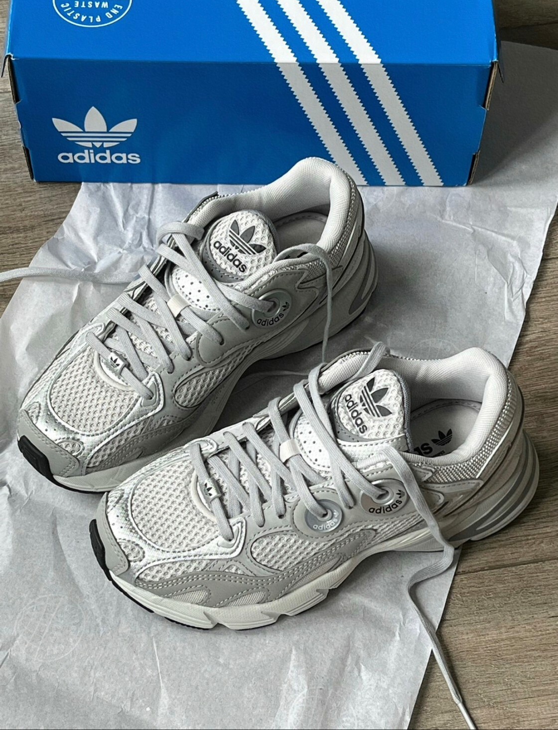 代購 ADIDAS Originals Astir 復古 休閒鞋 男女同款 銀灰 GZ3569 FEB-