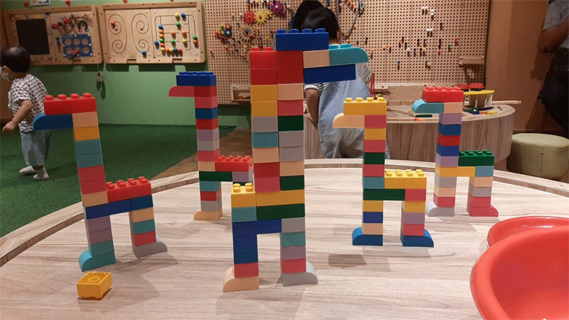 高雄奇幻沙城&宮之野蠻天地親子遊戲室 積木立體作品