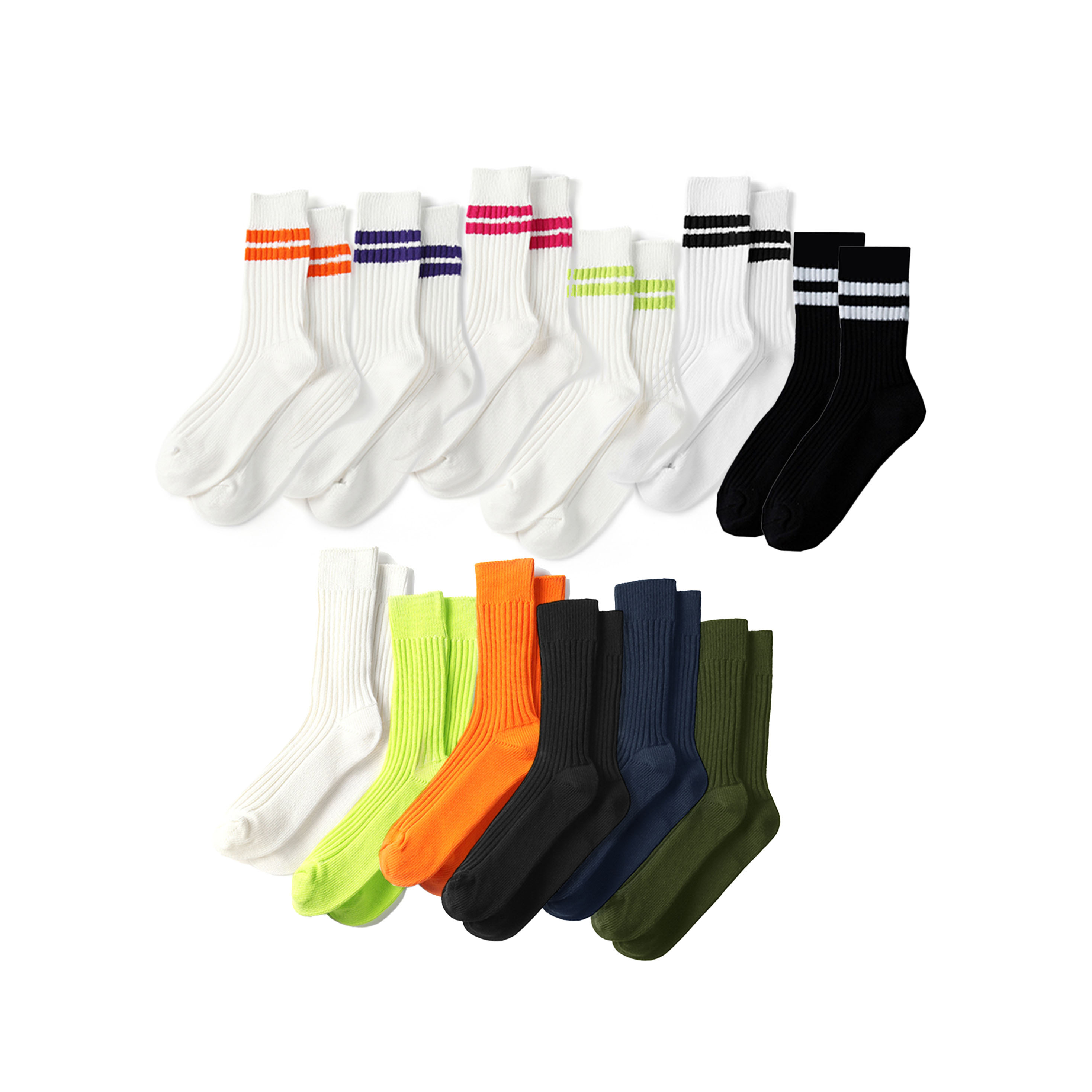 潮流街頭 厚實 粗線 超舒適 中筒襪