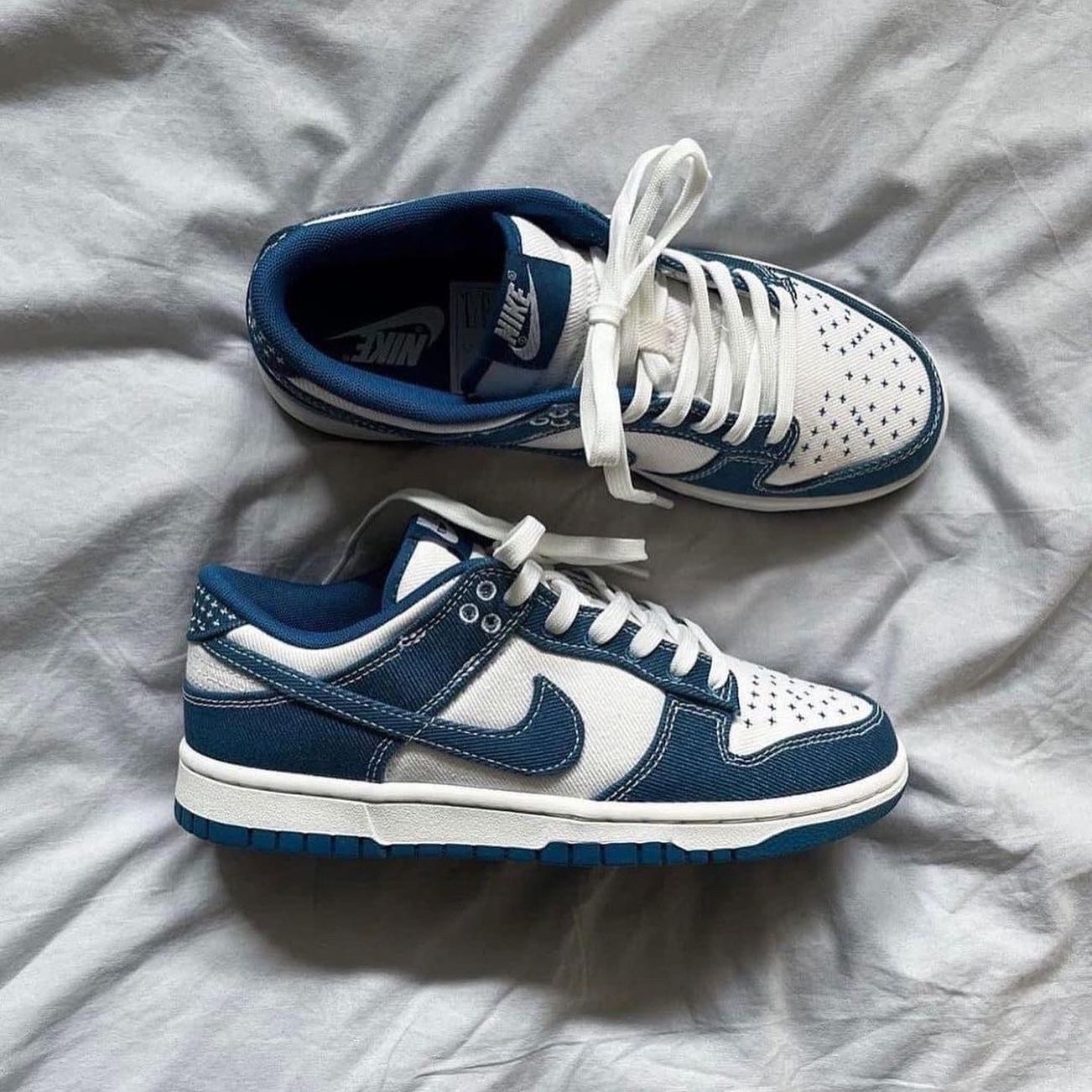 NIKE DUNK LOW 單寧 牛仔布 外縫線 布面 牛仔藍 白 DV0834-101 / 預購