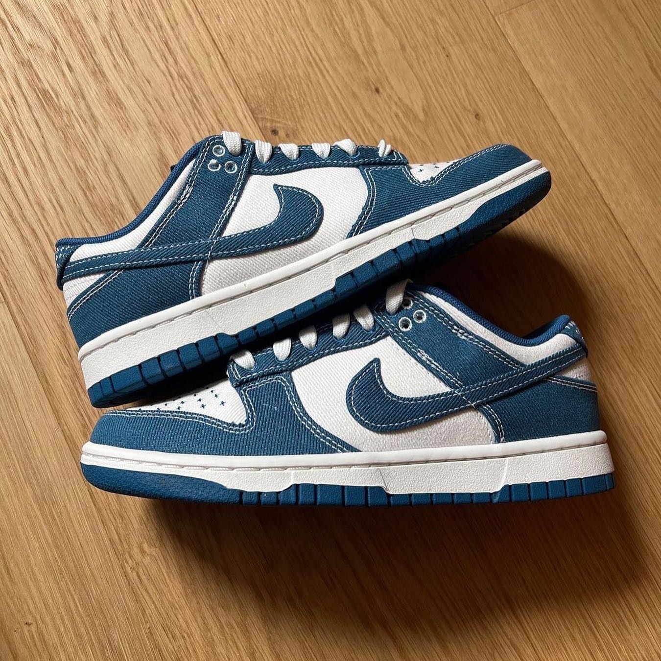 NIKE DUNK LOW 單寧 牛仔布 外縫線 布面 牛仔藍 白 DV0834-101 / 預購