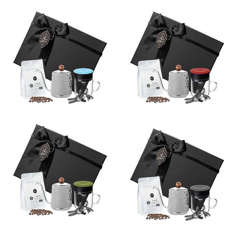 PO: 黑沃咖啡選品｜耶加雪菲咖啡禮盒組(手沖壺-共2色/咖啡杯240ml-共4色)