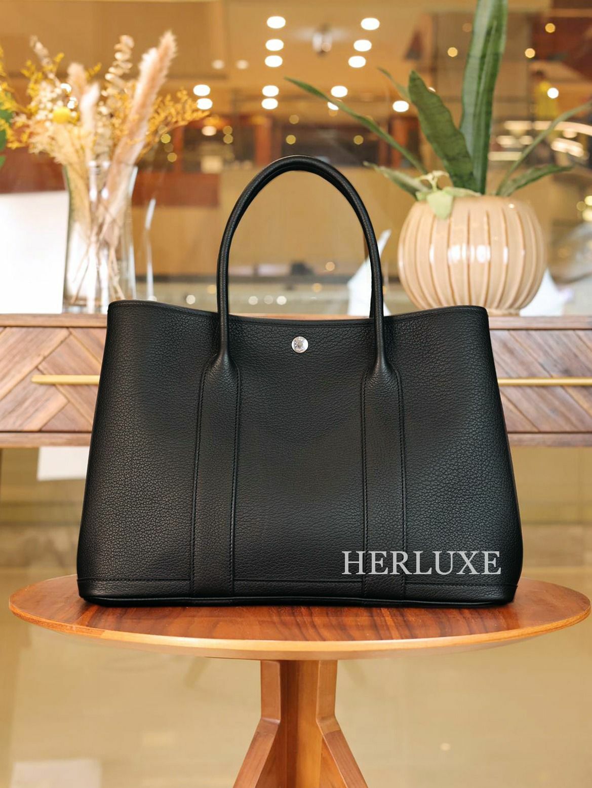 Garden party 36 89 noir leather W