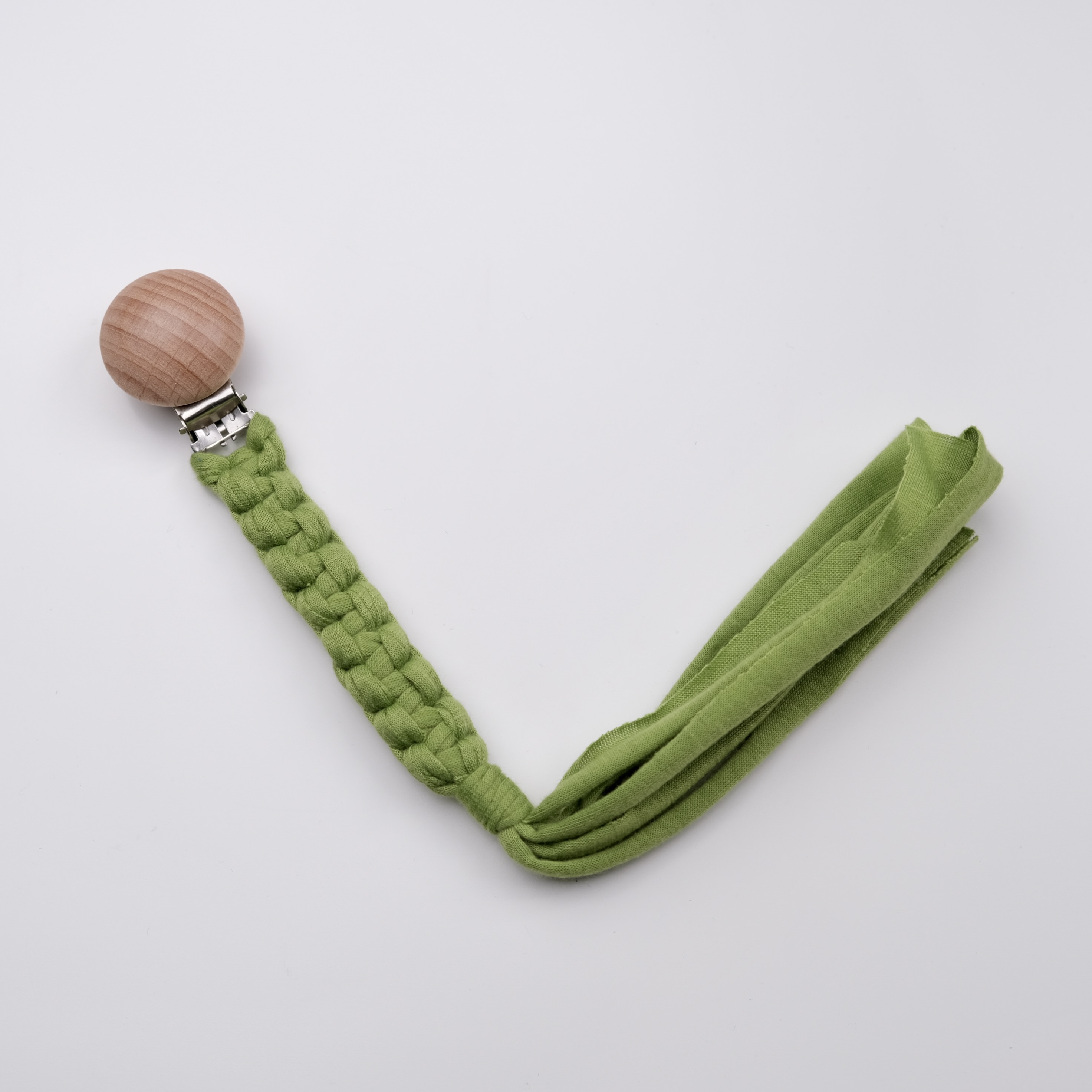 手作編織奶嘴鏈-青綠