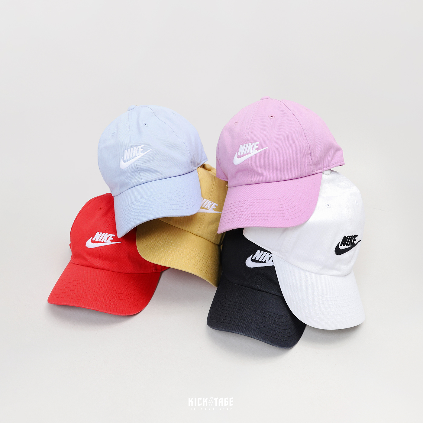 NIKE HERITAGE86 FUTURA WASHED 黑色 白色 淺藍 紅色 黃色 桃紫 字勾 刺繡 經典款 復古 水洗 老帽【913011】