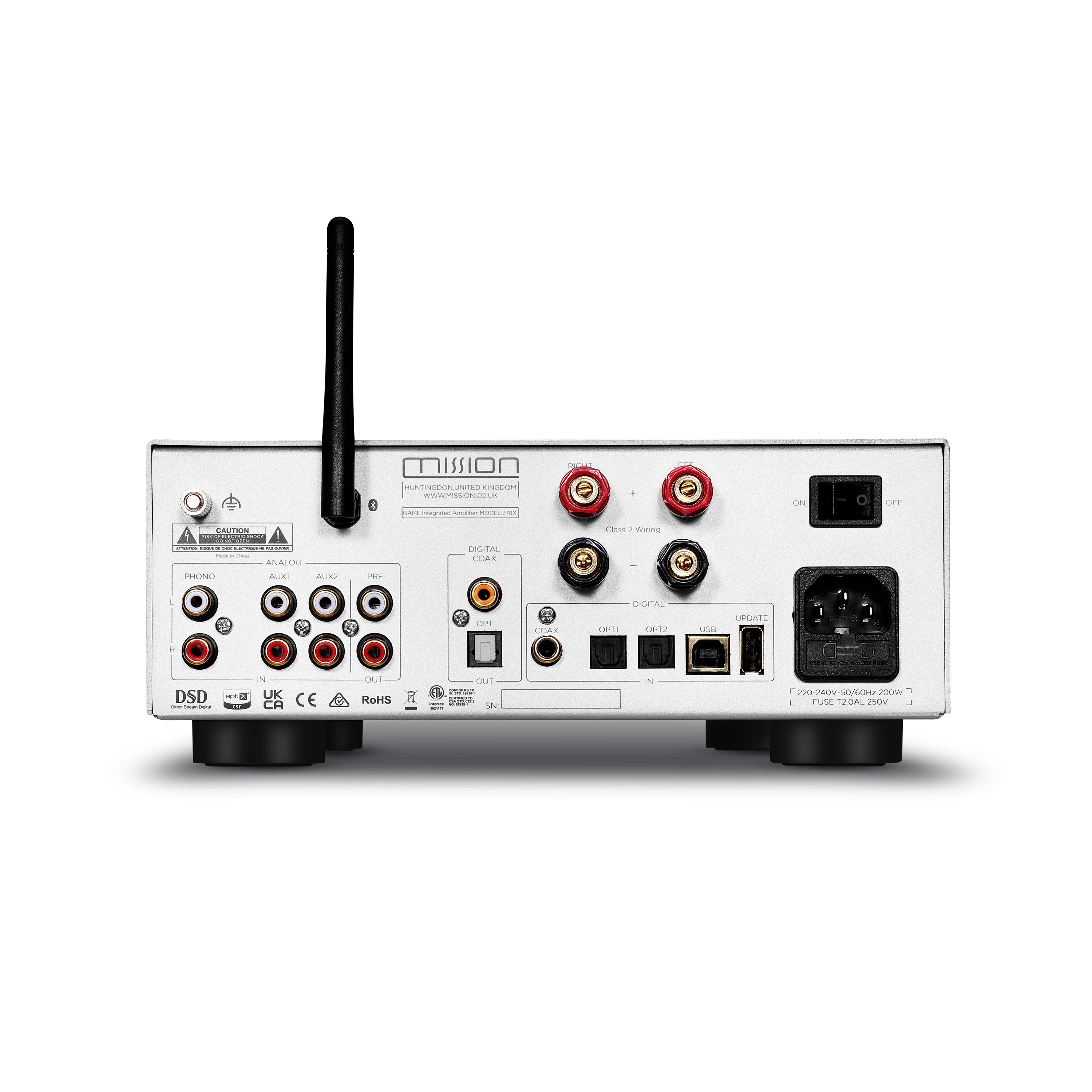 兩聲道音響系統 (Mission 778X-銀色 + QX1-MKII)【3色】