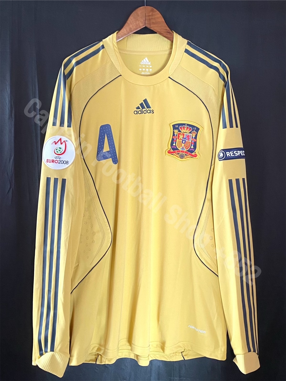 (更衣室版) 西班牙 2008 歐洲國家盃 Adidas 作客更衣室版球衣 #4 C MARCHENA