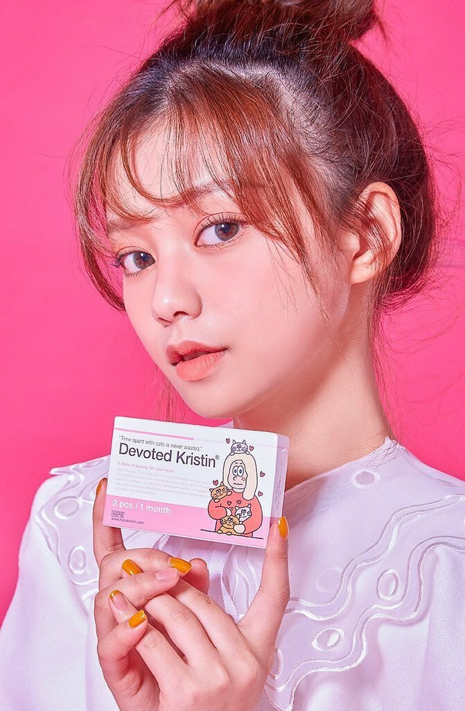 [預訂月拋] Hapa Kristin 1 Month Devoted Kristin Green 綠色 每月拋棄彩妝隱形眼鏡｜每盒2片