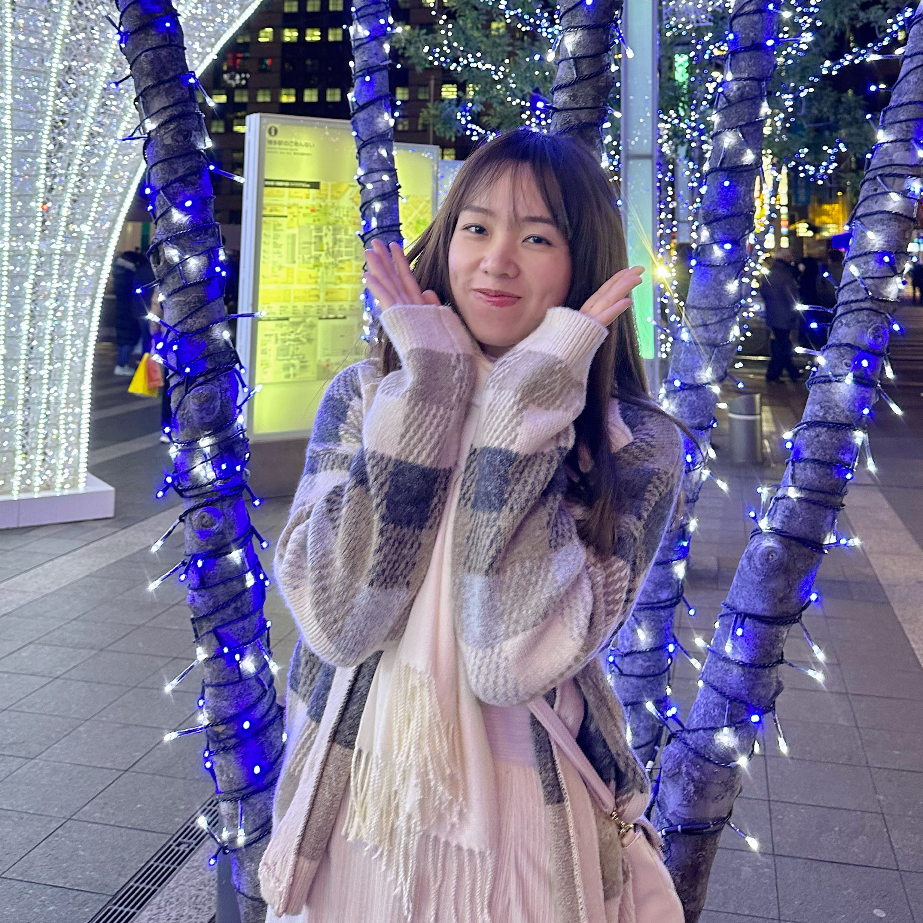 ✨|| CA112 ||精靈拼色斜紋格外套TOP