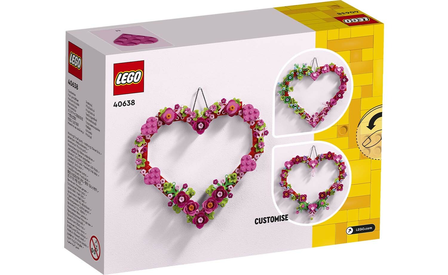 [飛米樂高積木專賣店] LEGO 40638  Icons 心形飾品