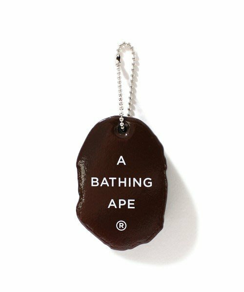 A Bathing APE BAPE HEAD KEYCHAIN 大頭 猿人 皮革感 鑰匙圈 現貨